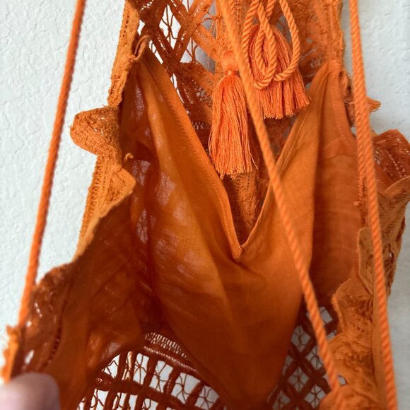 Intimately Free People Be My Battenburg Boho Crochet Bodysuit - Picture 11 of 14